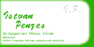 istvan penzes business card