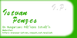 istvan penzes business card